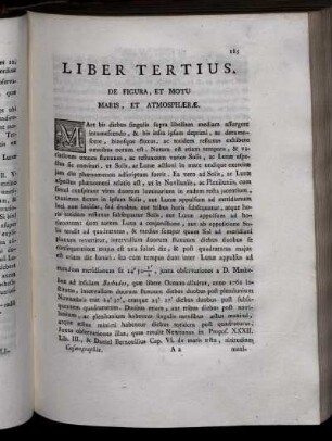 Liber Tertius. De Figura, Et Motu Maris, Et Atmosphaerae.