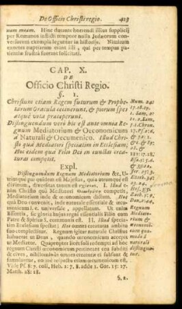 Cap. X. De Officio Christi Regio.
