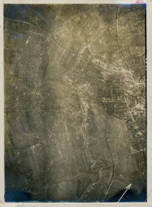 Foto von Stellungen bei Monchy (-au-Bois) (Luftbild)
