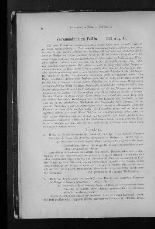 Versammlung zu Fellin. - 1352 Aug. 15.