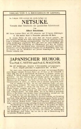 Verlag von F. A. Brockhaus in Leipzig
