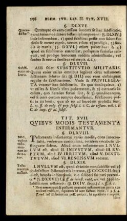 Tit. XVII. Quibus Modis Testamenta Infirmantur