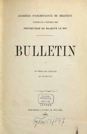 Bulletin. 1890/97 = Vol. 4,2