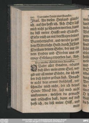 Das vierdte Gebätt eines Krancken.
