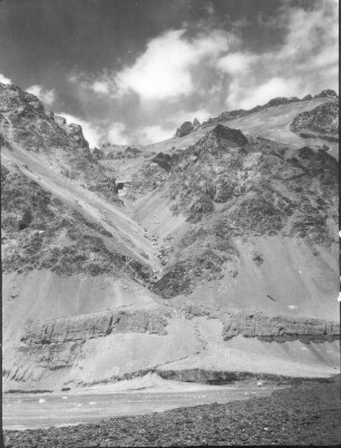 China. Sinkiang (Xinjiang). Kunlun. Oberes Tschang-Tschemo bei Pamsal. Schuttfächer und Terrassen