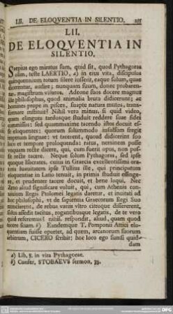 LII. De eloquentia in silentio