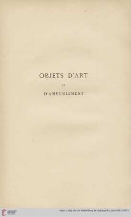 Objets d'Art et d'Ameublement (Nr. 24 - 478)