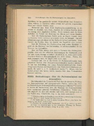 XXXI. Beobachtungen über die Farbenhelligkeit der Atmosphäre.