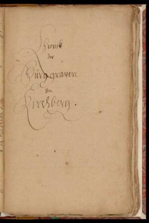 Chronik der Burggrafen von Kirchberg
