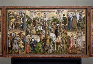 Halderner Altar — Passion Christi — Kreuzigung und Passionsszenen