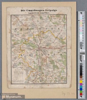 Die Umgebungen Leipzigs typometrisch ausgeführt.