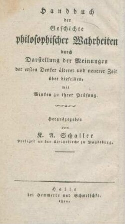 Theil 2: Magazin für Verstandesübungen als Vorbereitung zu eigentlich wissenschaftlichen Studien