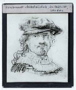 Rembrandt, Selbstbildnis (Kreidezeichnung, Washington NGA 1943.3.7048)
