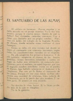 El santuario de las almas