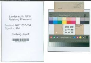Entnazifizierung Josef Rueberg , geb. 18.03.1898 (Lehrer)