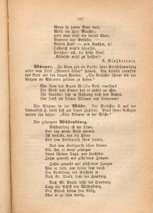 Würmer.