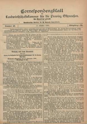 Nummer 42. 17. Oktober 1900.