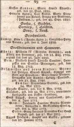 Großbritannien und Hannover.