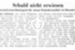Schuld nicht erwiesen