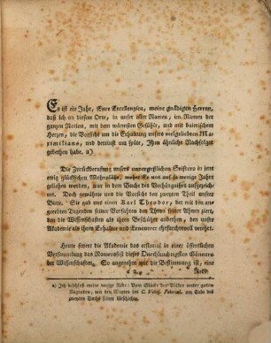 Ueber das Studium der Philosophie : als die baierische Akademie der Wissenschaften das Namensfest Sr. Churf. Durchleucht Karl Theodors feyerte