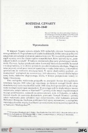 Rozdział IV: lata 1830-1840