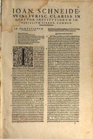 In quatuor Institutionum imperialium Iustiniani libros commentaria