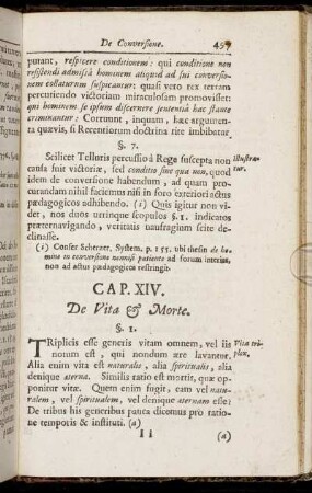 Cap. XIV. De Vita & Morte