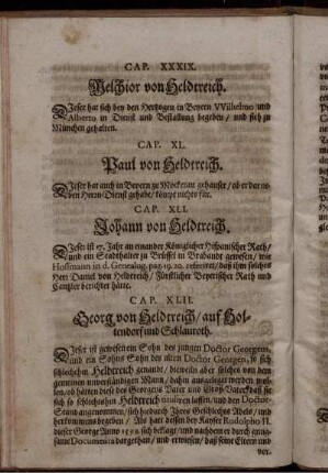 Cap. XXXIX. Melchior von Heldtreich