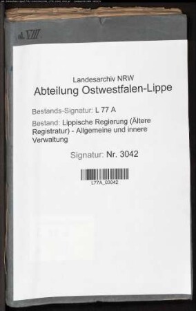 Die Verwaltung der öffentlichen Bibliothek zu Detmold, Bd. 7