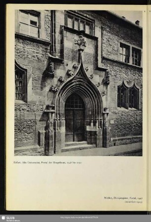 Erfurt, Alte Universität, Portal der Hauptfront, 1548 bis 1550