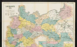 Karte 1. Linienkarte 1914.