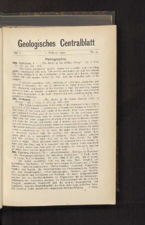 1. Februar 1901. No. 3.