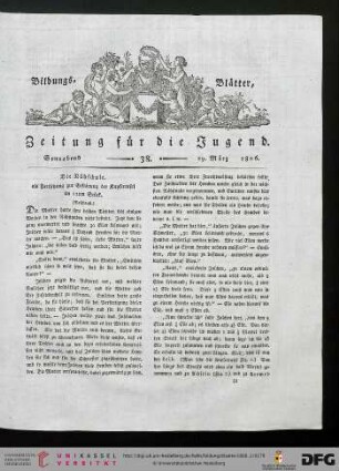 Heft 38 (29. März 1806)