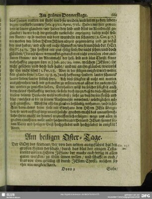 Am heiligen Oster-Tage