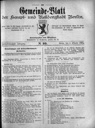 1901,40: No. 40, 6. Oktober 1901