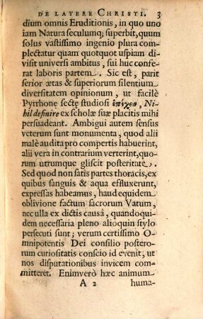 De latere Christi aperto Dissertatio