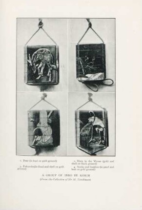 A group of Inro by Korin (From the collection of mr. M. Tomkinson)