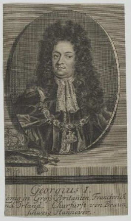 Bildnis des Georgius I., König in Großbritannien