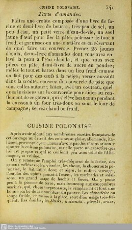 Cuisine Polonaise