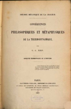 Théorie mécanique de la chaleur, 2