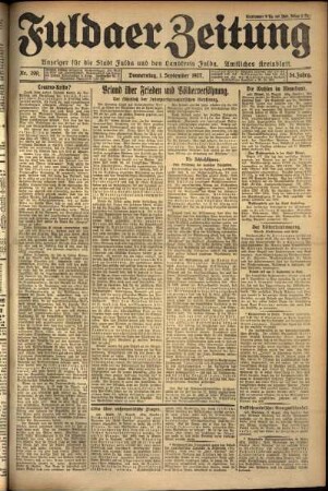Ausgabe vom Donnerstag, den 01. September 1927.