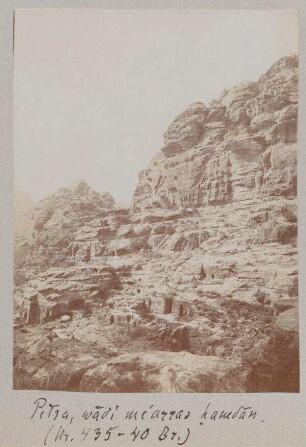Petra, wadi me'arras hamdan. (Nr. 435-40 Br.)