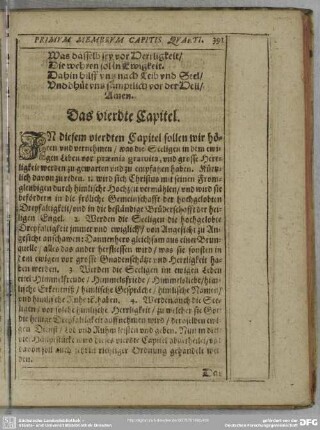 Das vierdte Capitel