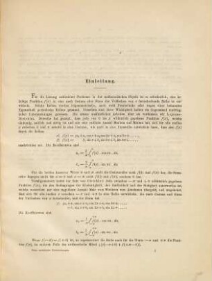 Analytische Untersuchungen im Gebiete der trigonometrischen Reihen und der Fourierschen Integrale