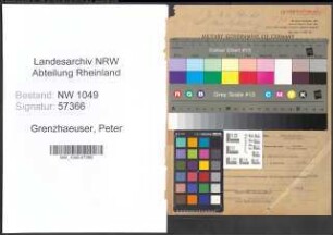 Entnazifizierung Peter Grenzhaeuser , geb. 22.03.1899 (Sparkasseninspektor)