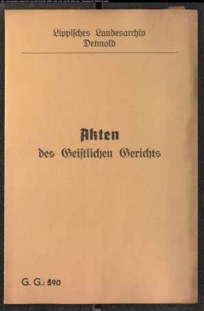 Anna Sophie Funcke, Schwester des Meiers Johann Funcke zu Wülfer gegen Jakob Schormann, Bruder des Meiers Bartold Schormann zu Wülfer (Vogtei Schötmar), wegen einer Eheklage