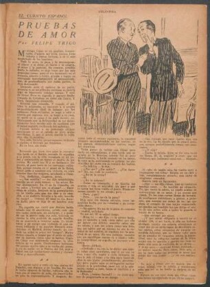 Pruebas de amor : El cuento español