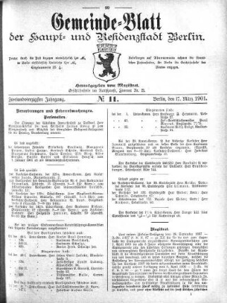 1901,11: No. 11, 17. März 1901