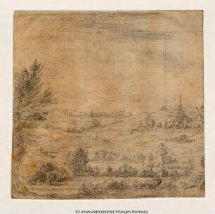 Leicht ansteigende Feldlandschaft