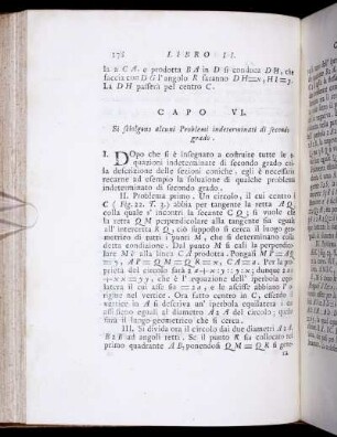 Capo VI. Si sciologeno alcuni Problemi inde.
